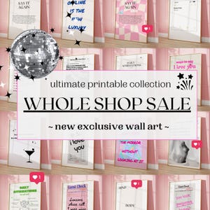 WHOLE SHOP SALE Wall Art, Gallery Wall Art, Printable Wall Art, Eclectic Gallery Set, Maximalist Wall Art, Trendy Prints