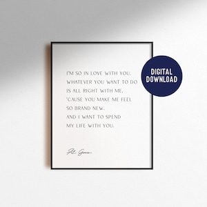 Al Green Let's Stay Together Digital Download Music Song Lyrics Print Wedding Anniversary Gift Home Decor Living Room Modern Love Printable