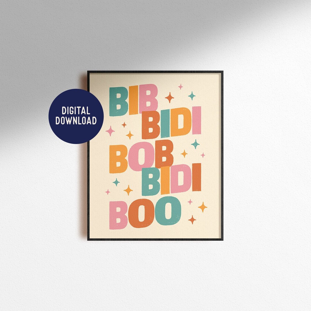 Digital Download Bibbidi Bobbidi Boo Cinderella Print Music Song Quote ...
