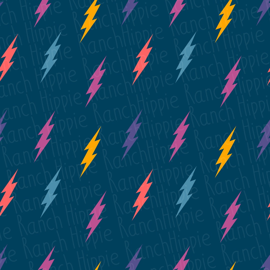 Lightning Bolt Seamless Pattern. Digital Download Only. Png - Etsy