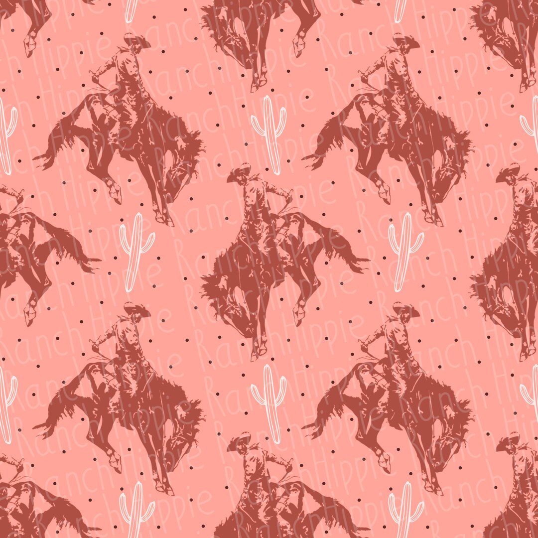 Cowgirl Seamless Pattern. Digital Download Only. Png File - Etsy