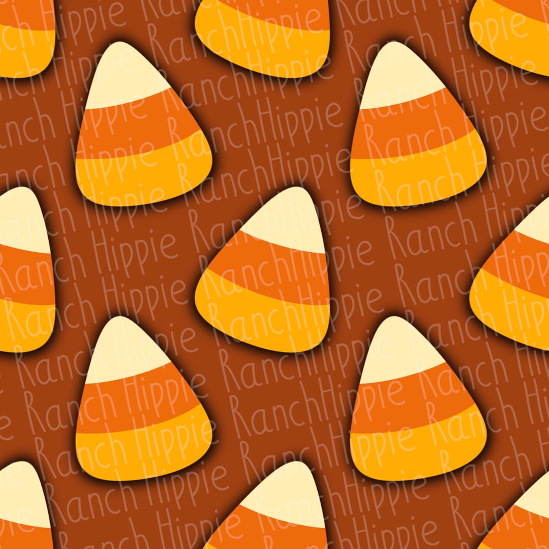 Candy Corn Fall Seamless Pattern. Digital Download Only. Png File - Etsy