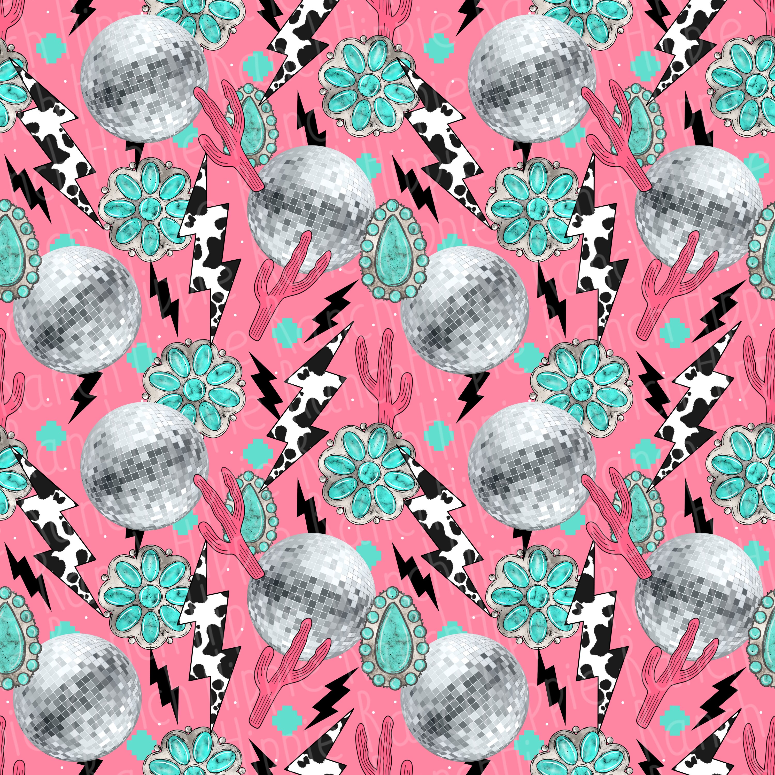 Pink Southern Pattern Western Pink Seamless Pattern. Digital Download Only. Png File. - Etsy
