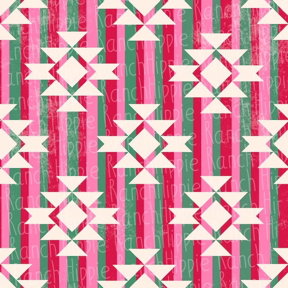 Christmas Aztec seamless pattern. Digital download only. Png file