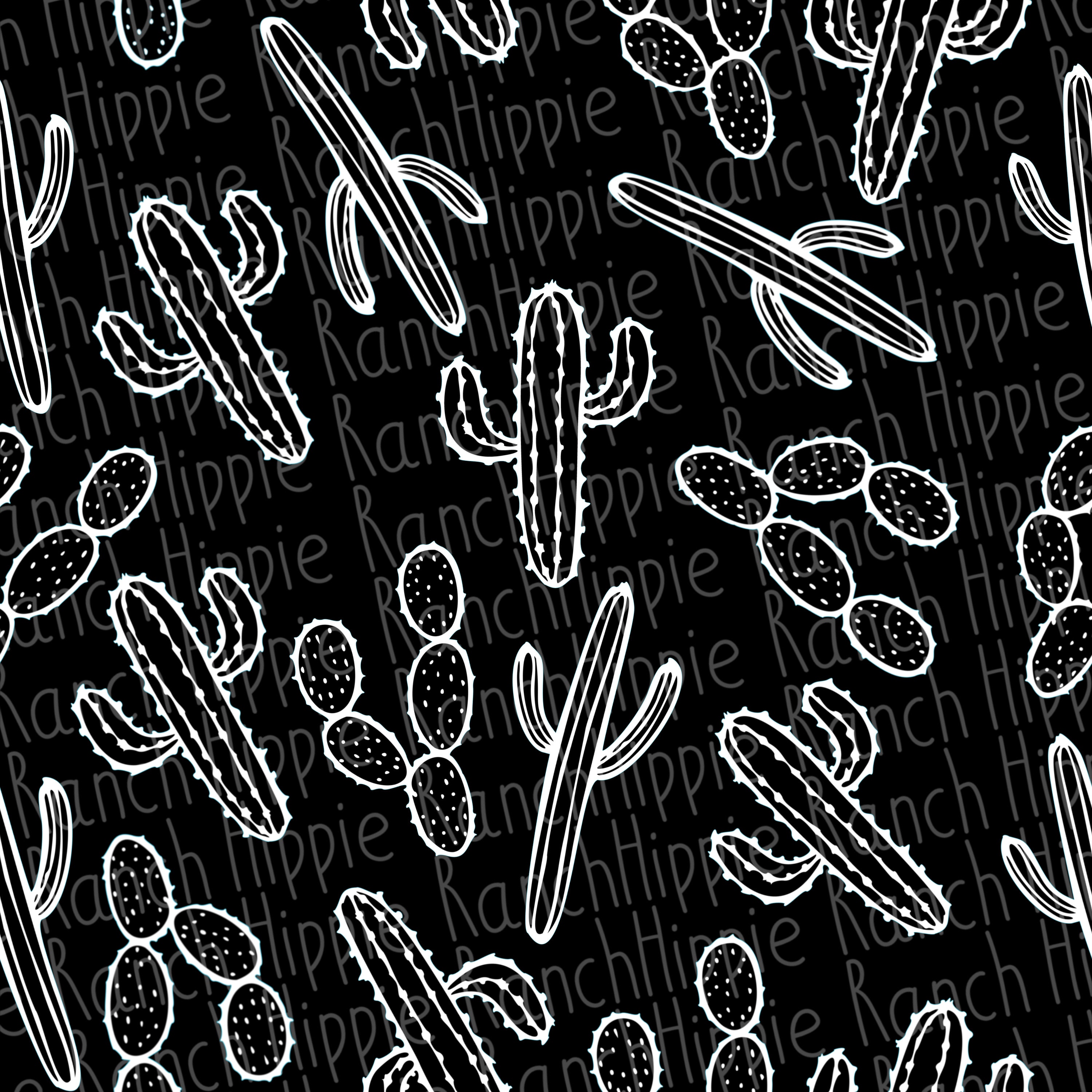 Cactus Seamless Pattern. Digital Download Only. Png File - Etsy