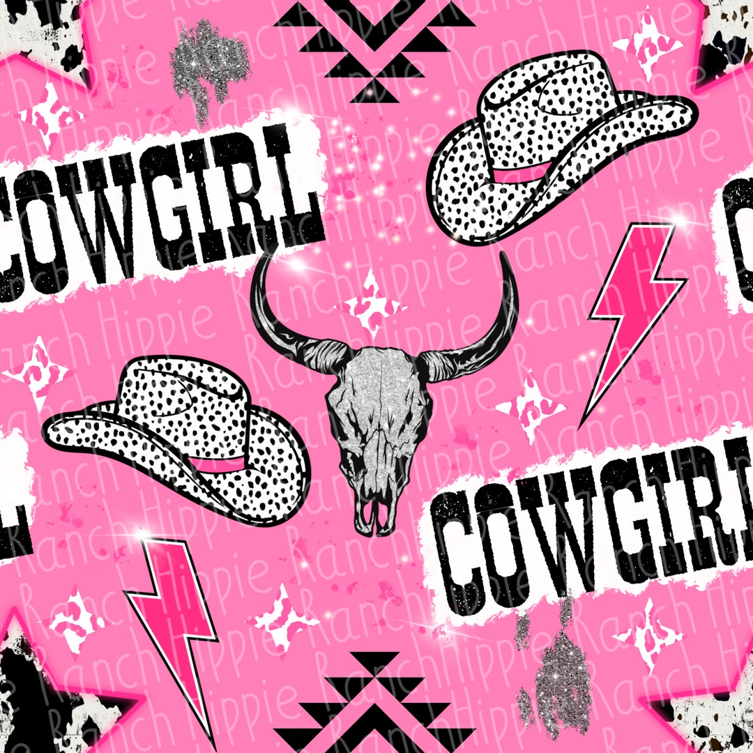Cowgirl Seamless Pattern. Digital Download Only. Png File - Etsy