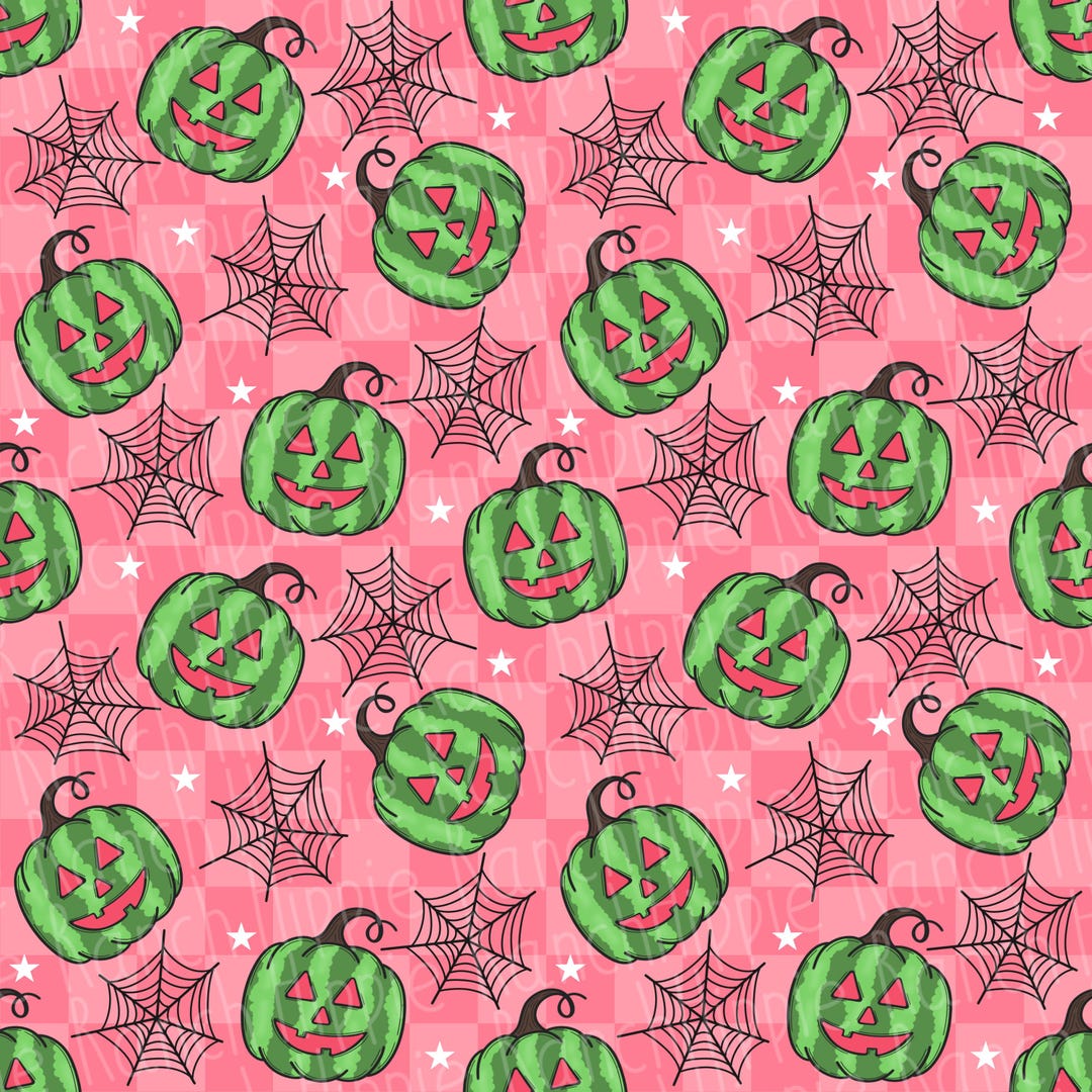 Summerween Seamless Pattern. Summer Png. Halloween Png. Digital ...
