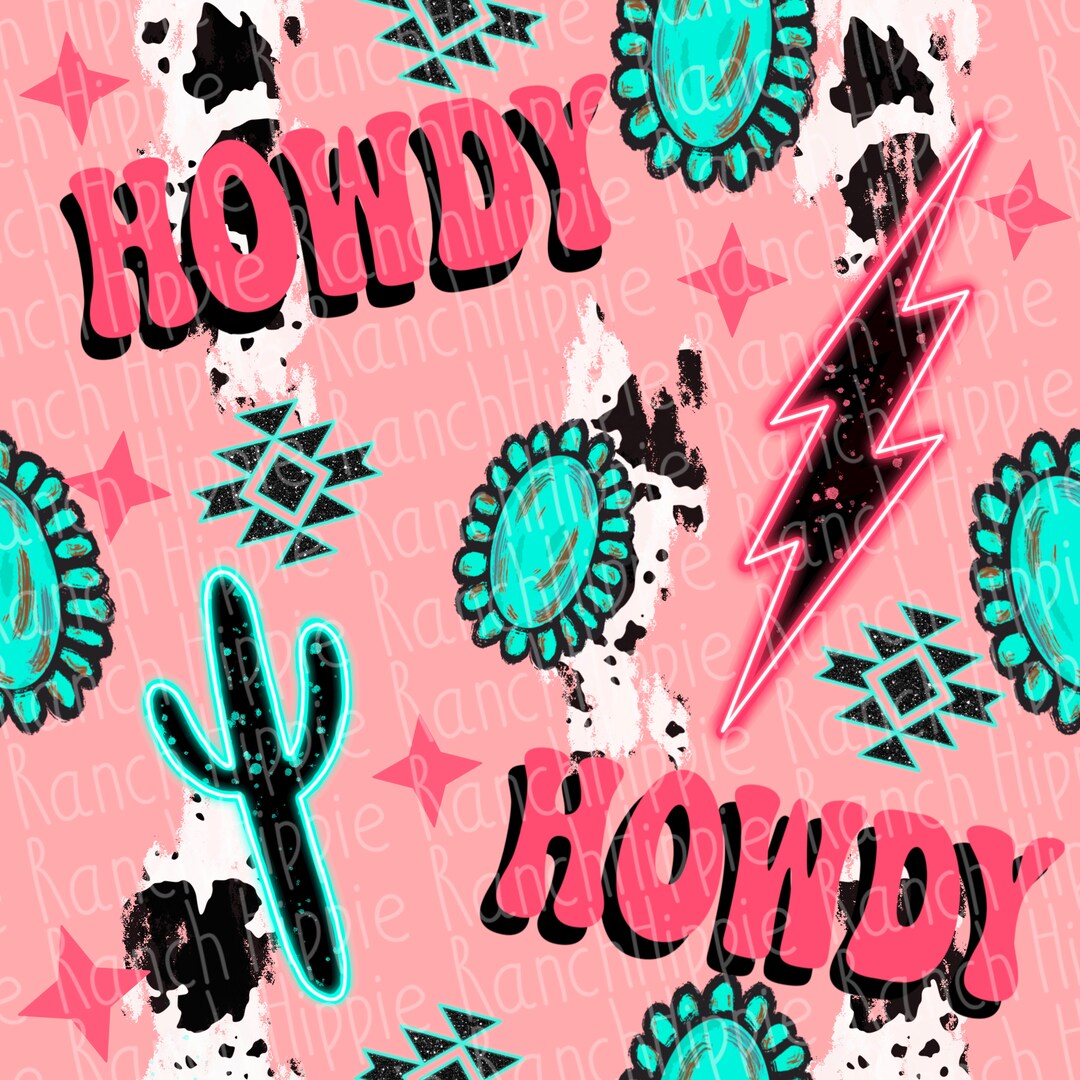 Howdy Seamless Pattern. Digital Download Only. Png File - Etsy