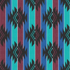 90s western inspired seamless pattern. Western png. Aztec png. Digital download only