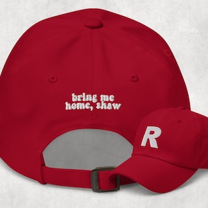 Gretson "Bring Me Home, Shaw" Quote on a Rockford Peaches Baseball Cap (Inspired by A League of Their Own 2022)