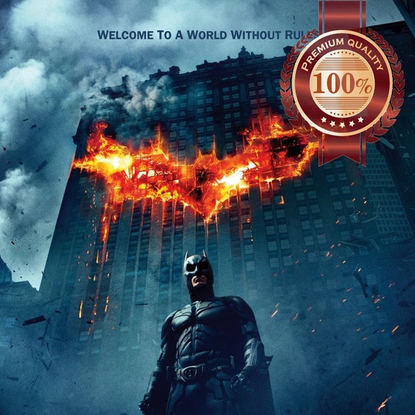 The Dark Knight Original Classic 2008 Movie Premium Waterproof Tear Proof Poster Original Cinema Movie Art Print