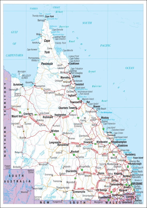 Maps Of Qld Australia - Hope Kalina