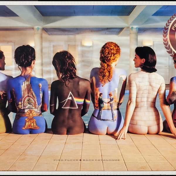 Pink Floyd Back Catalog Poster Tour Butts Premium Waterproof Tear Pro Original Band Music Print Premium Poster