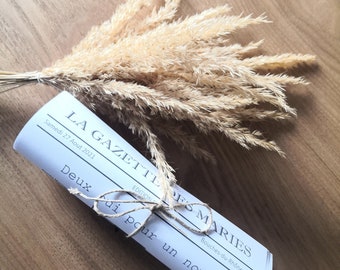 Personalized wedding gazette - 2 pages