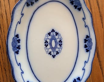 Platter, W H Grindley Lorne Pattern Ironstone Meat Dish