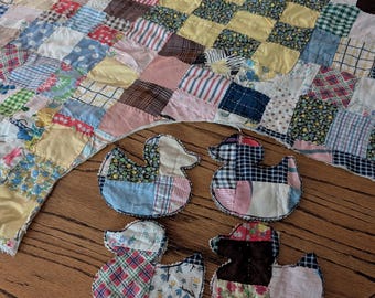 Patchwork Duck Appliques: Made from Jeans, Quilts, Scrap Material