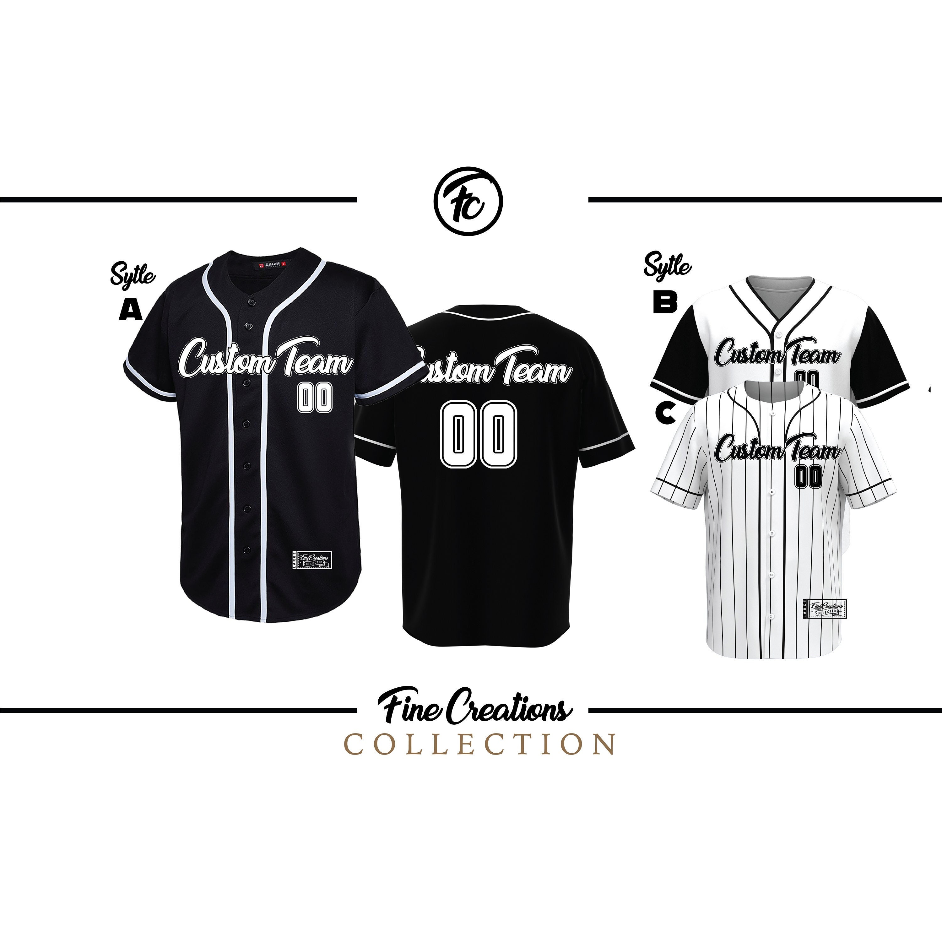 Custom Baseball Jersey, Black Baseball Jersey