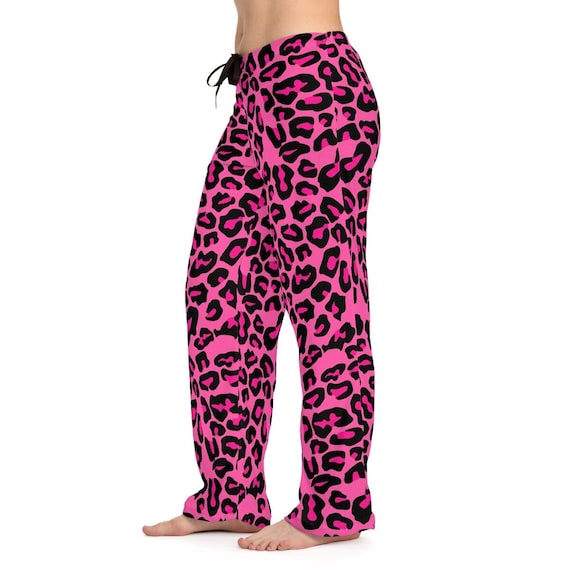 Iman Global Chic Pink Leopard High Waist Palazzo Pants Size 1X NWT  Inox  Wind