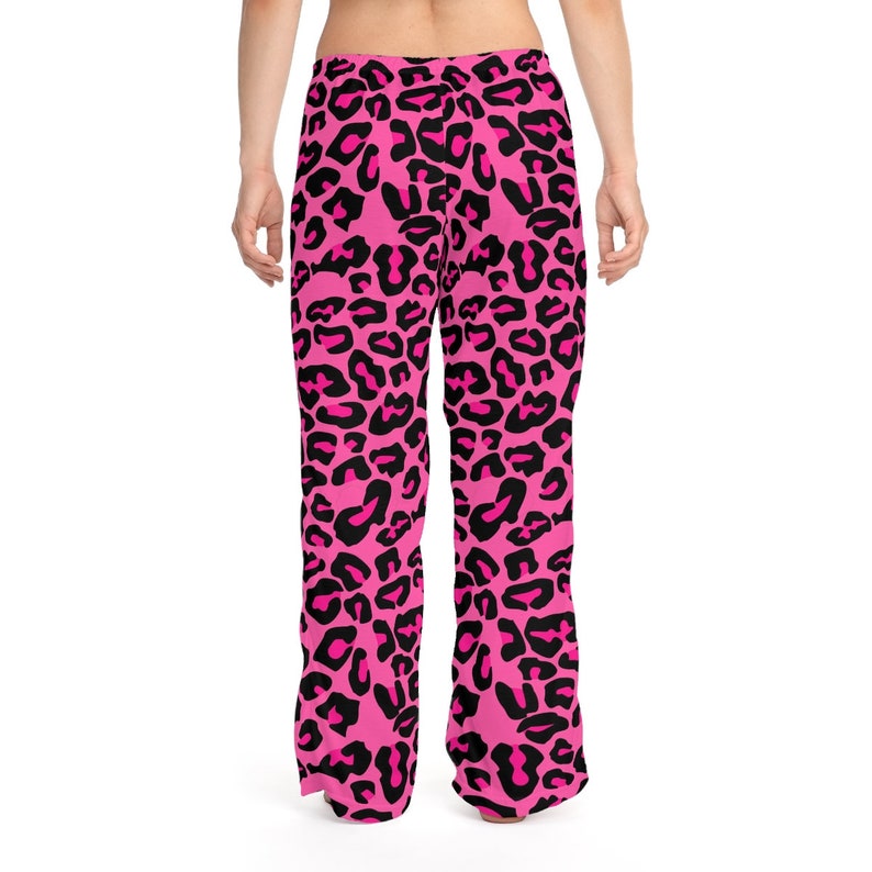 Women's Pink Leopard / Cheetah Print Pajama Pants Pink - Etsy