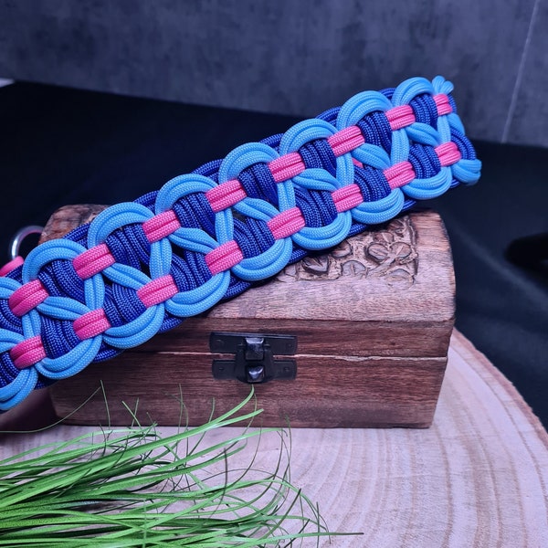 Zugstopp-Halsband 58cm aus Paracord, Halsband, groß