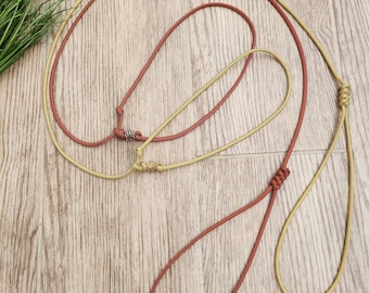 Tentoonstellingslijn met verstelbare halsband, showlijn, tentoonstellingslijn, dun, smal, discreet, eenvoudig