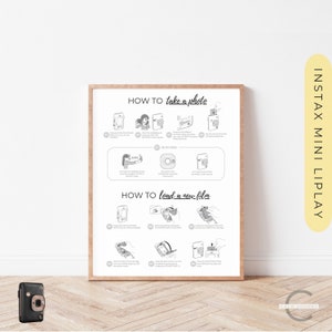 Instax Mini LiPlay Aparat All-In-One z Selfie Instrukcje Znak, Instax Mini LiPlay Instrukcje, Jak Zrobić Zdjęcie, Jak Załadować Film