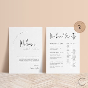 Partay Shenanigans Wedding Welcome Bags - 24 Piece Elegant Wedding Gift Bags with Word ‘’Welcome’’ Embossed in Gold Foil Letters - 4.75 x 8 x 10.25