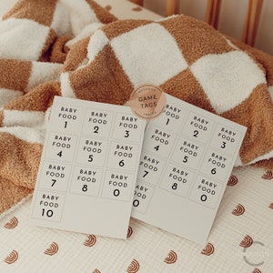 Guess the Baby Food Game Bundle, Baby Shower Food Game Set, Printable ...