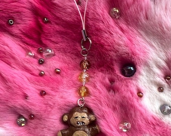Hand Made Fuggler Polymer Clay Beaded Phone Charm