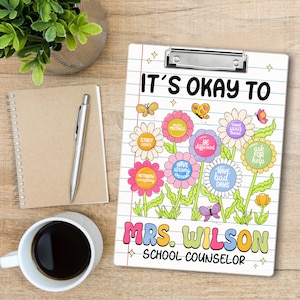 Teacher Appreciation Gifts, Personalized Teacher Clipboard, Custom Acrylic Clipboard With Teacher Name, Teacher Gifts, Back to School Gift