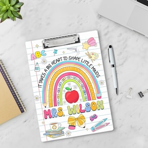 Customized Teacher Clipboard Gift, Composition Notebook Clipboard Acrylic Teacher Clipboard, Teacher Gift Ideas, Teacher Appreciation Gift