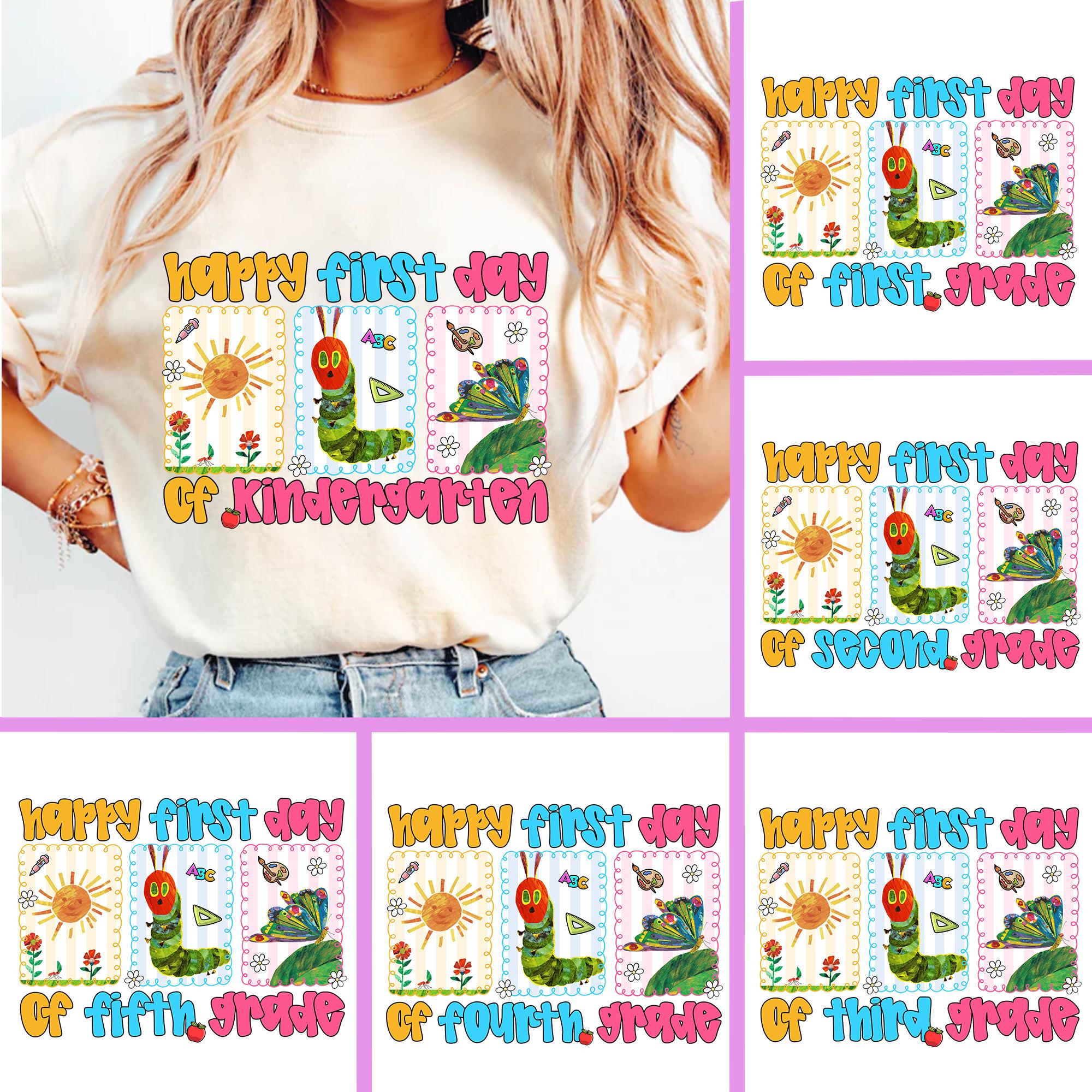 6+ Kids Cute First Day Of School Bundle, Back To School Png, First Day of School png,  Teacher Png, Funny School Png, Children's Book Png