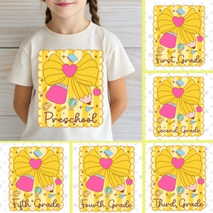 Preppy Back To School PNG Bundle, Coquette School First Day, Teacher PNG, Girly Png, Preppy School Png, All Grades, Back to school Gift