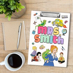 Personalized Teacher Clipboard, Custom Teacher Clipboard, Teacher Appreciation Gifts, Kindergarten Teacher Gift, Teacher Custom Name Gift