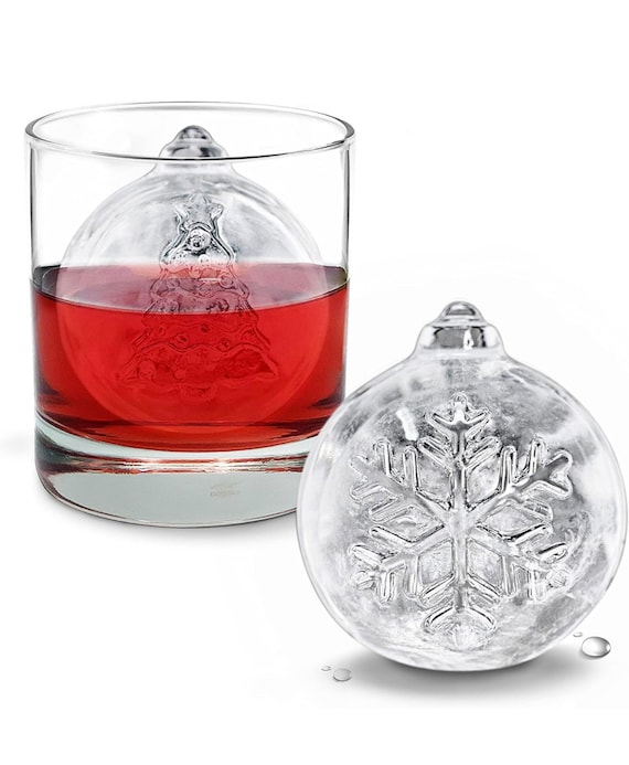 Christmas Ornament Ice Molds, Set of 2, for Making Leak-free, Slow