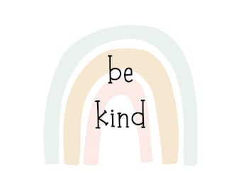 Be Kind cita decoración de pared para guardería o habitación para niños imprimible