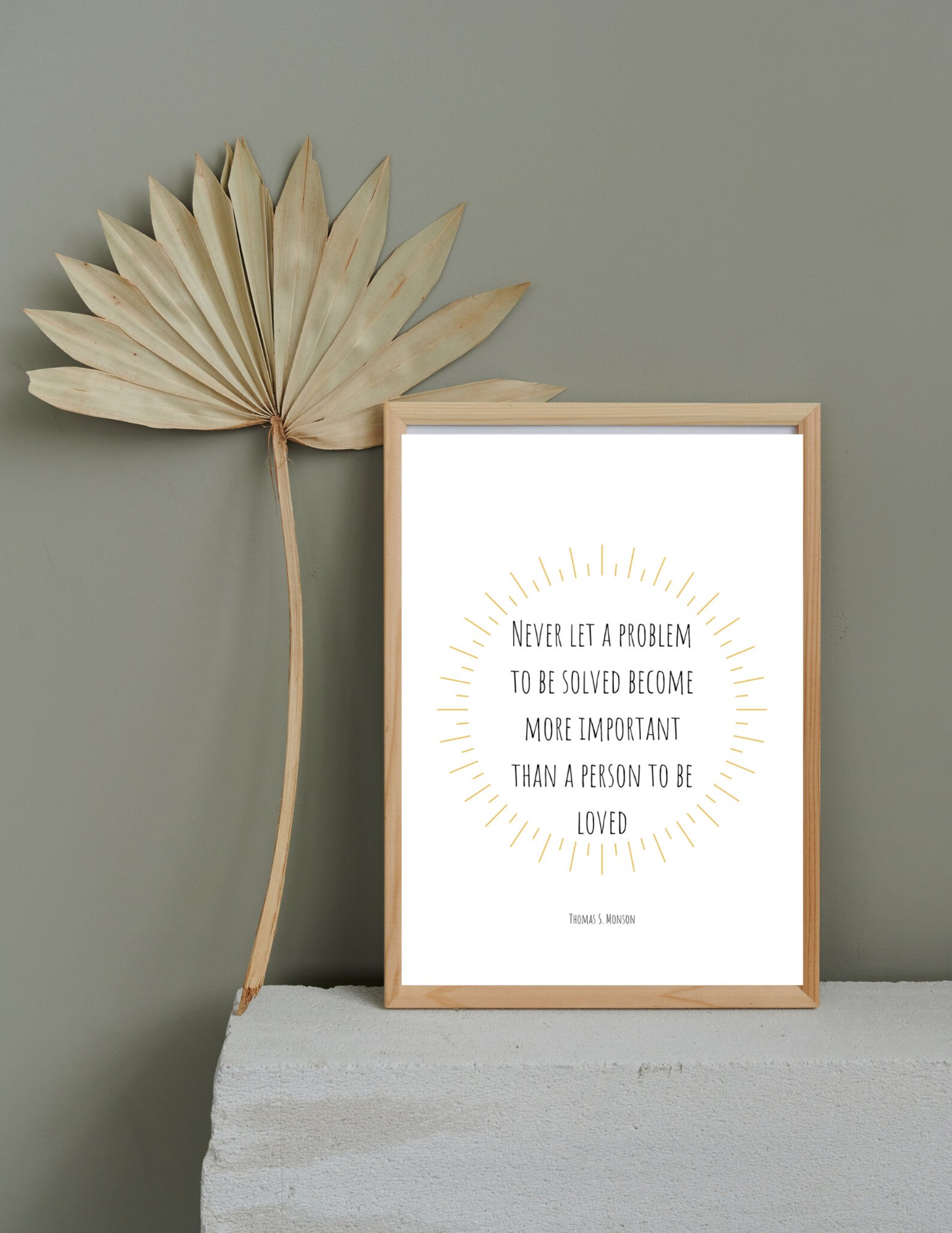 Never Let a Problem to Be Solved LDS Quote Thomas S Monson Printable ...