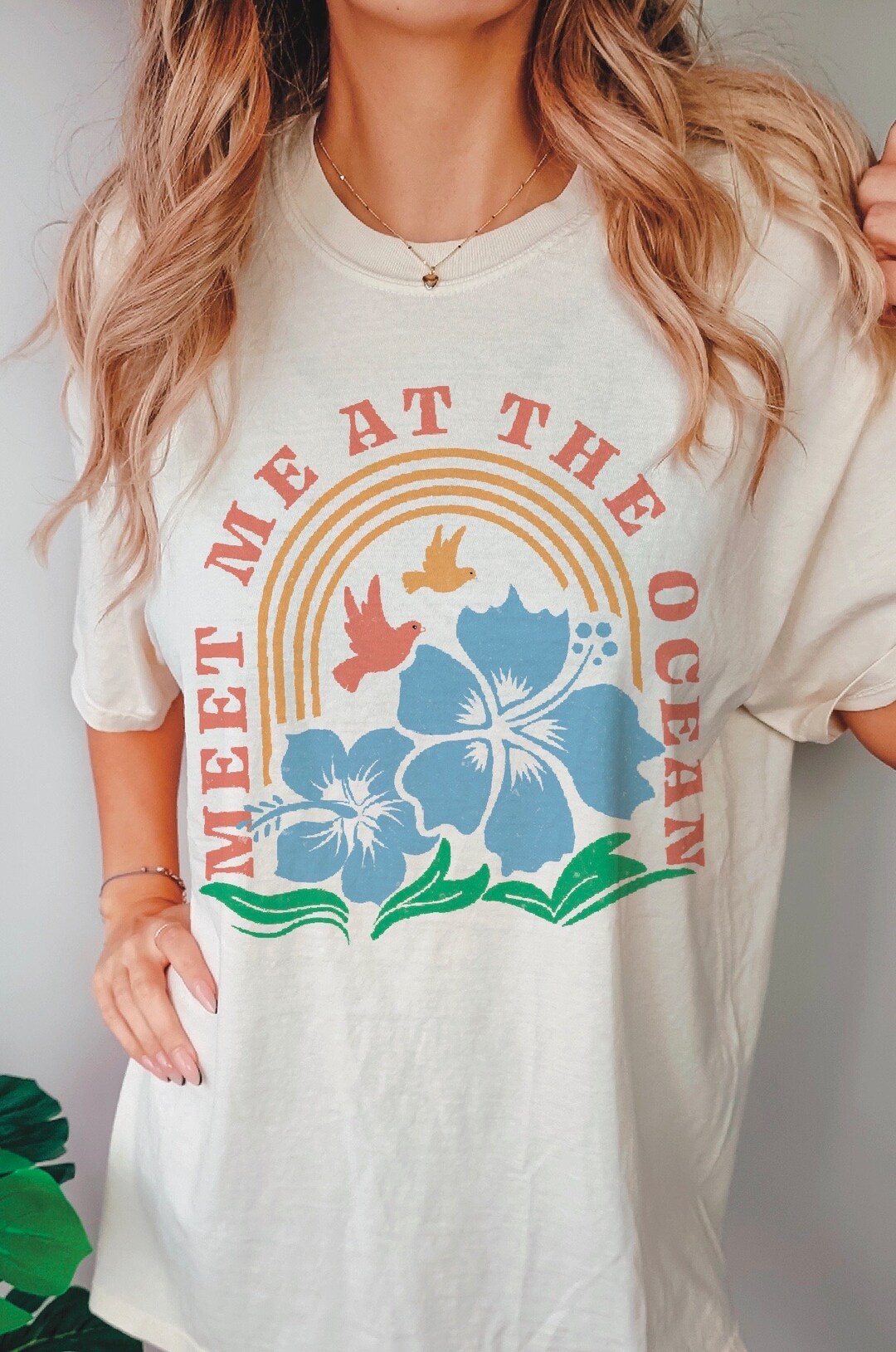 Meet Me at the Ocean Tee Comfort Colors Tee Beach Tshirt Mermaid Tshirt ...