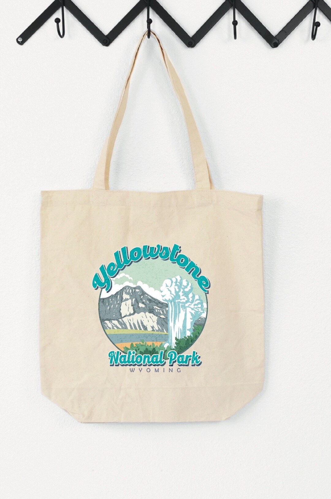 Yellowstone Tote Bag Canvas Tote Bag TB100 Etsy