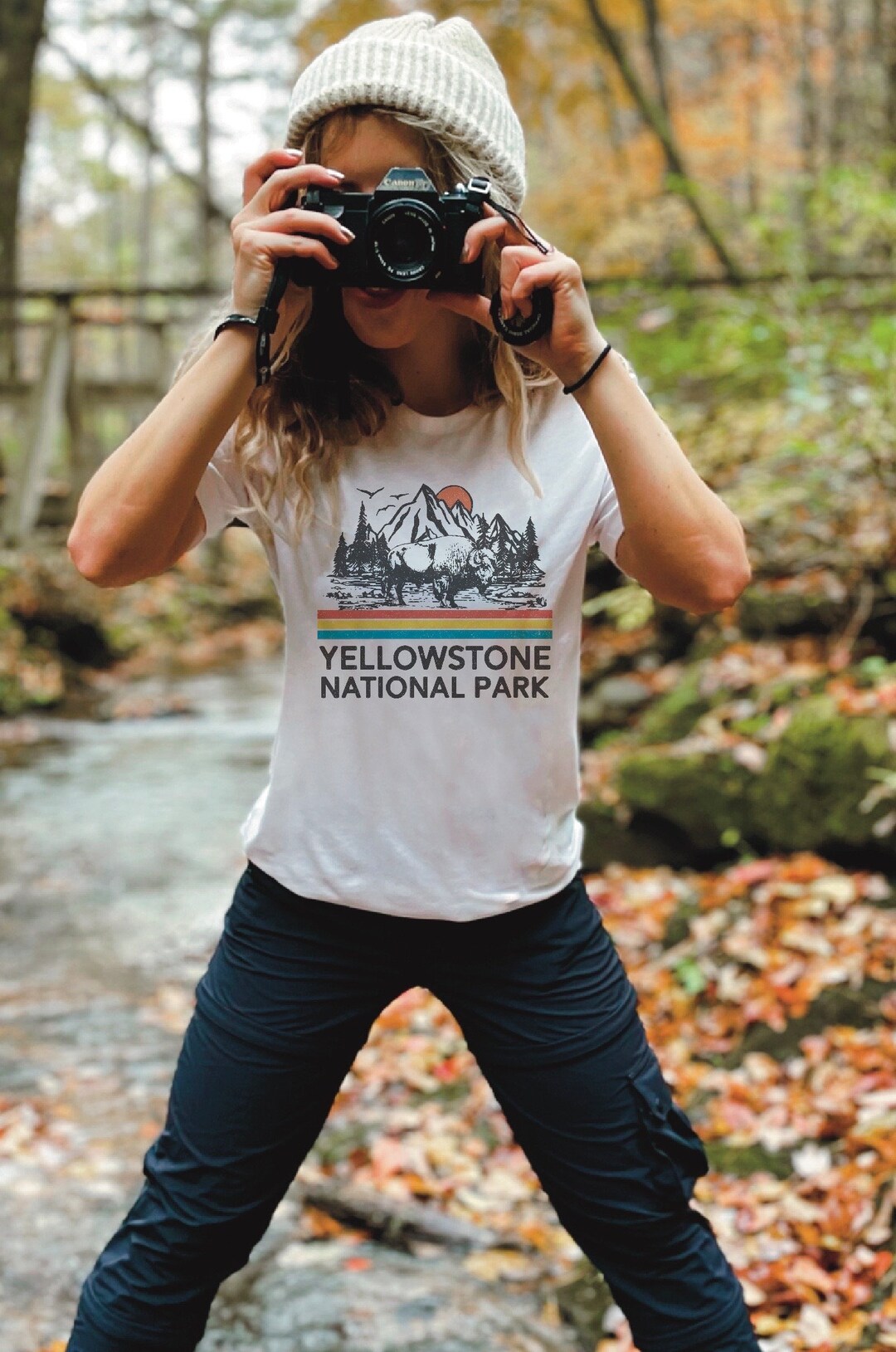 T-shirt Garçon National Park Yellowstone - Couleurs Kaki Ou Gris, Tailles 8 à 14 Ans - Licence Officielle, 100% Coton, Lavage Machine - 6