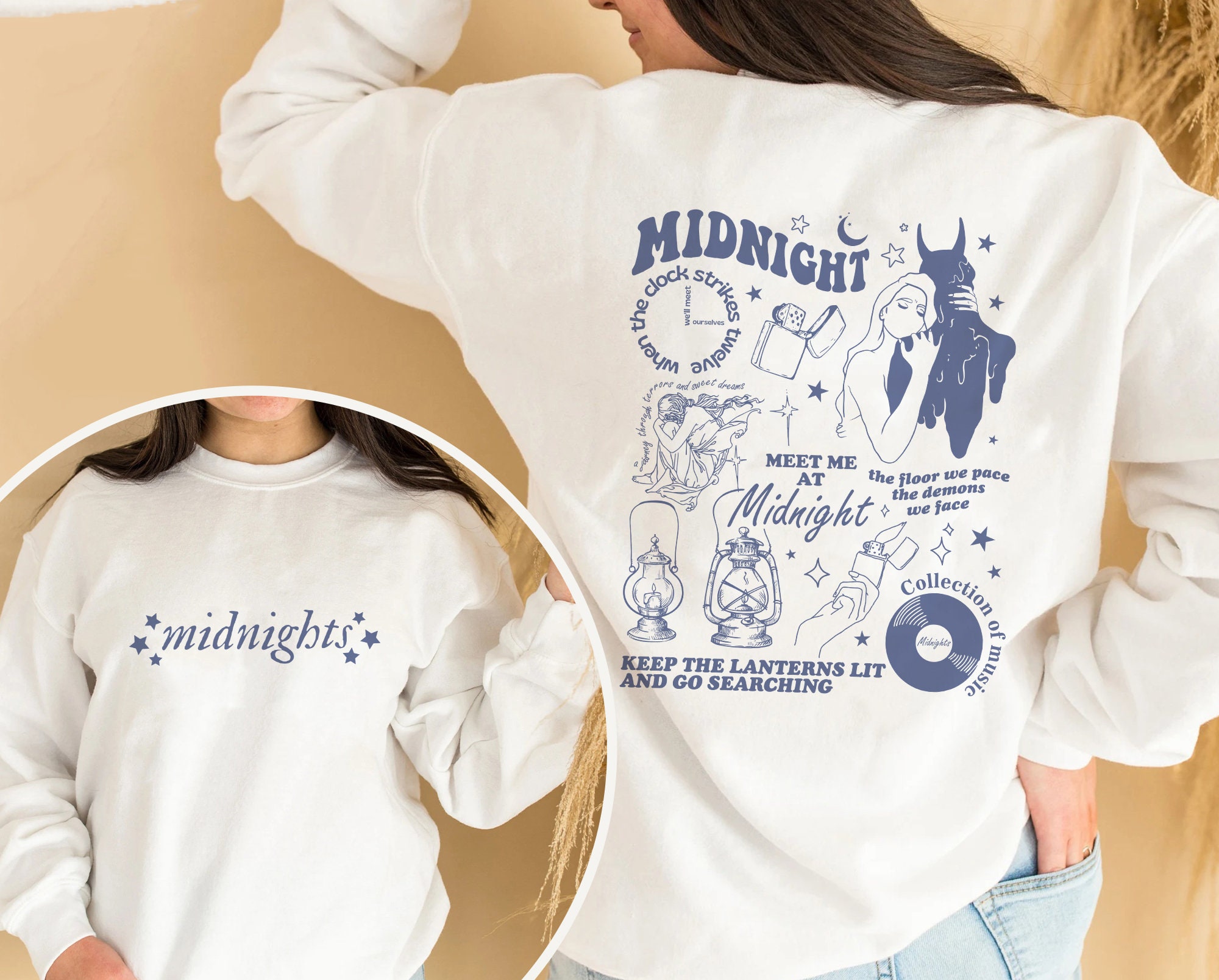 Taylor Meet Me At Midnight Sweatshirt, Taylor New Album Midnight Sweatshirt  sold by Erez Cohen, SKU 24845415