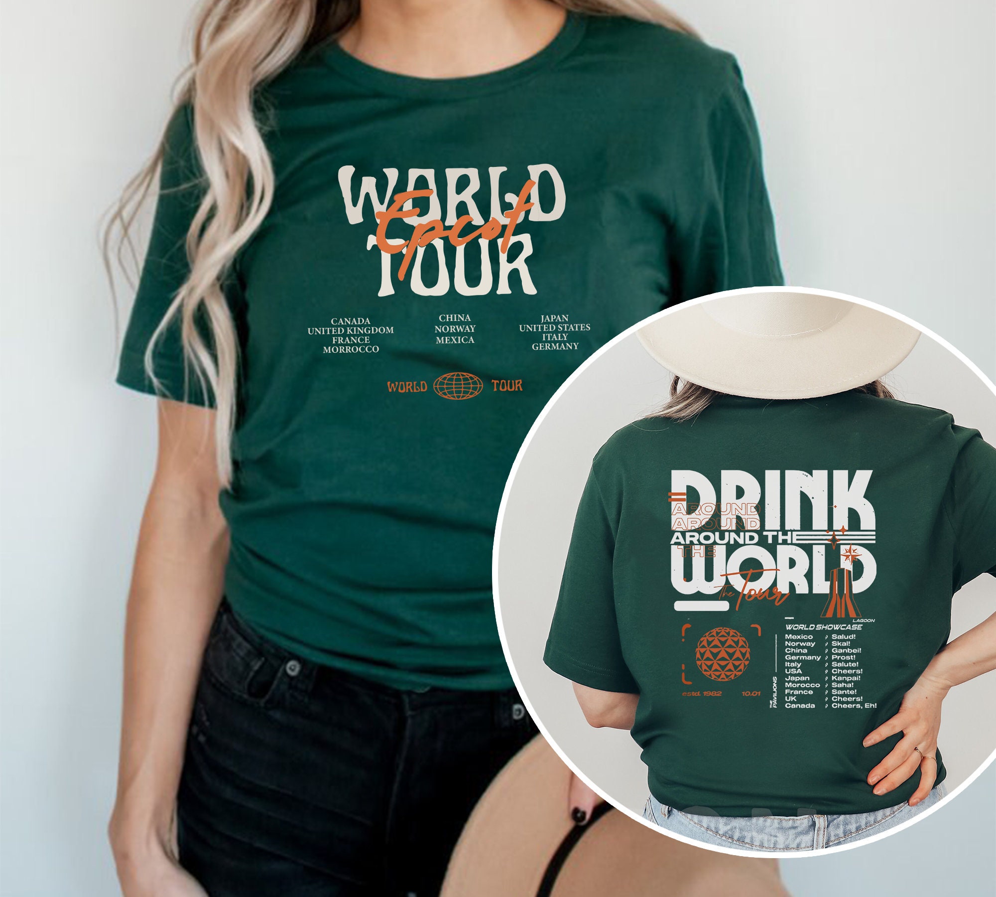 Drink Around The World Tour Shirt, Drink Around The World Showcase