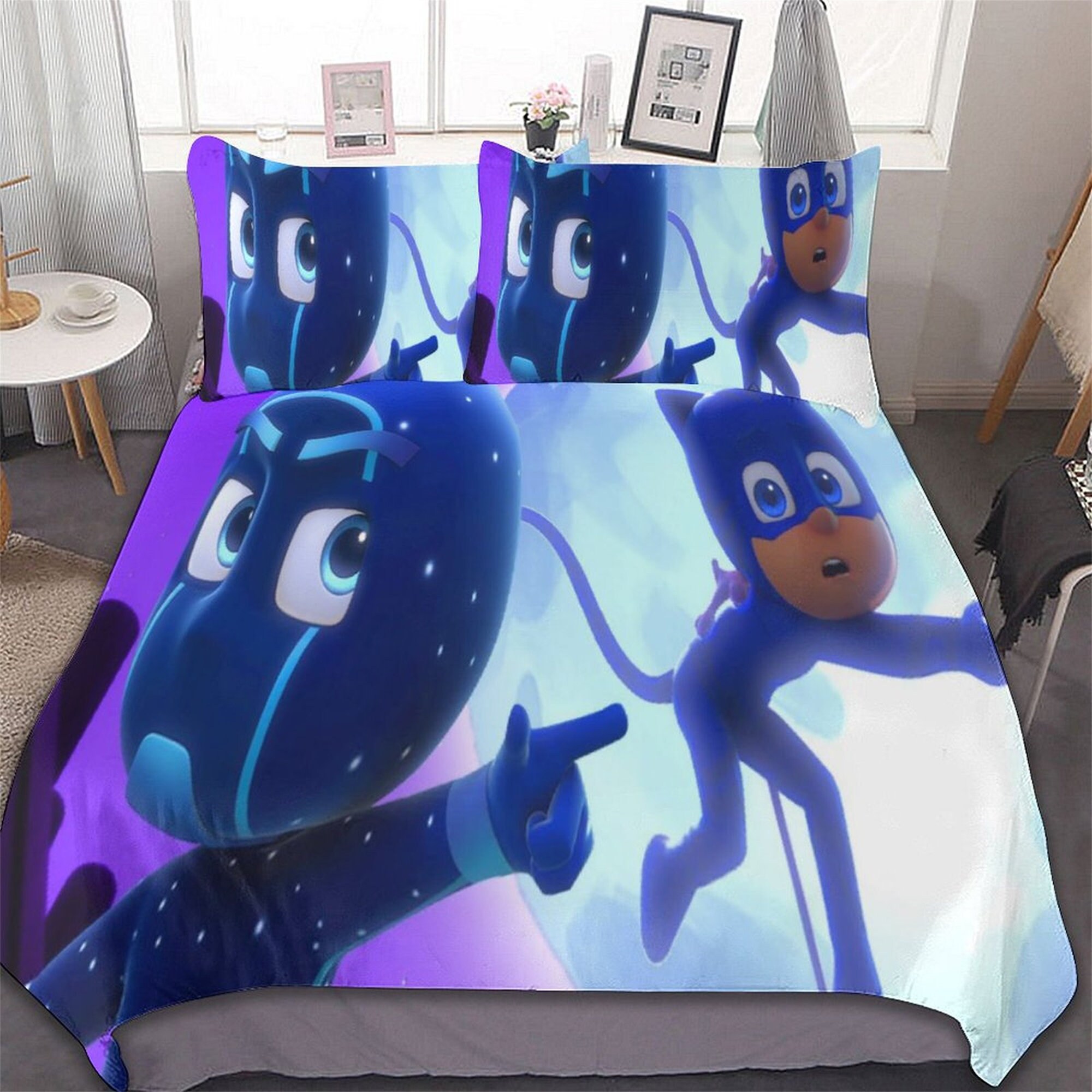 PJ Masks Duvet Cover Pillow Cover Bedding Set sold by Ricardo Pereira