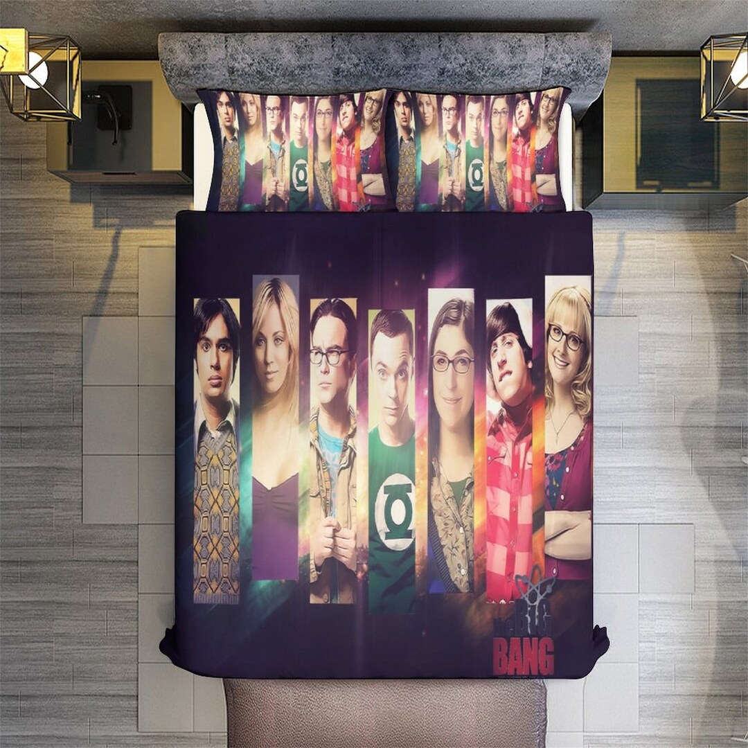 The Big Bang Theory Duvet Cover Pillow Cover Bedding Set Four Etsy