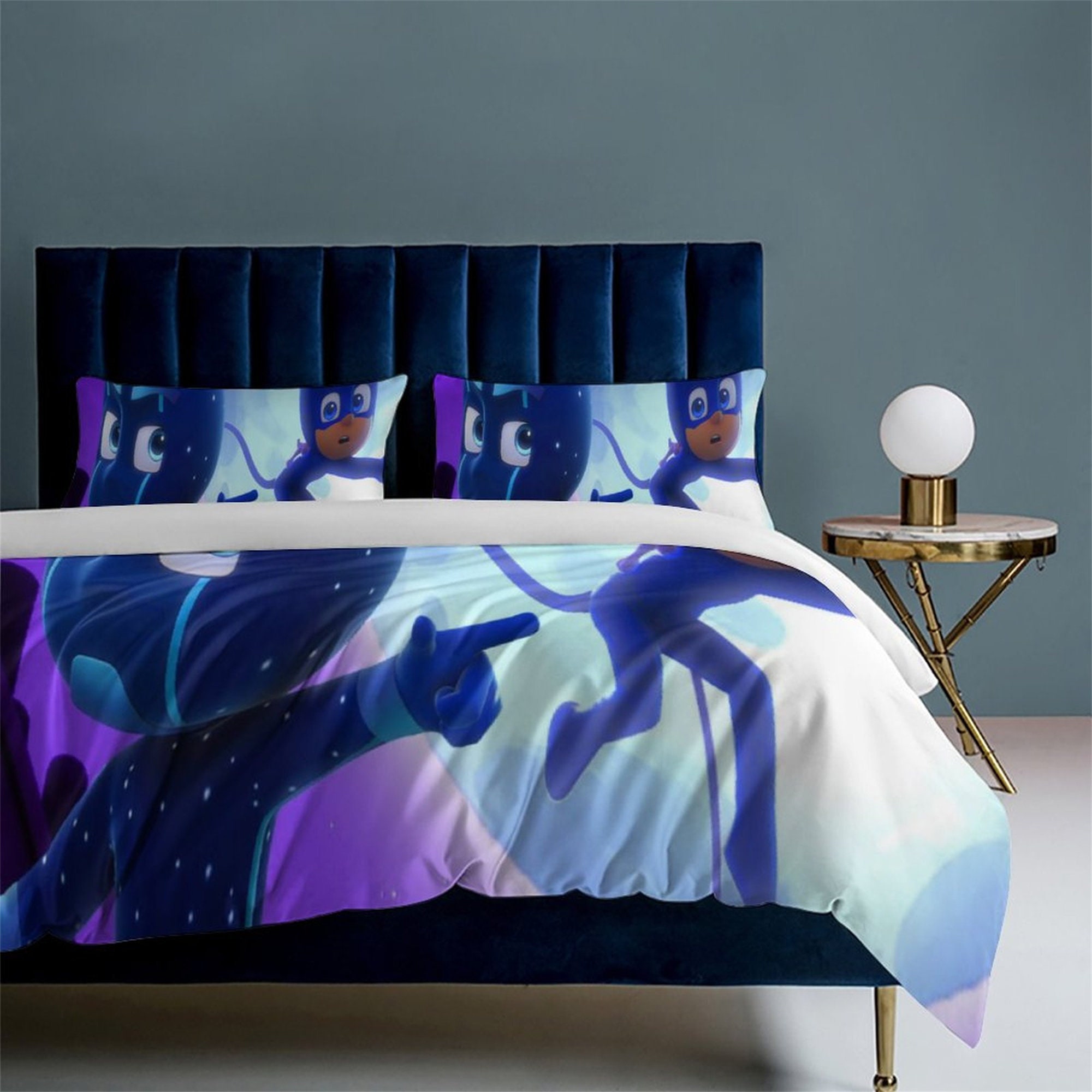 PJ Masks Duvet Cover Pillow Cover Bedding Set sold by Ricardo Pereira