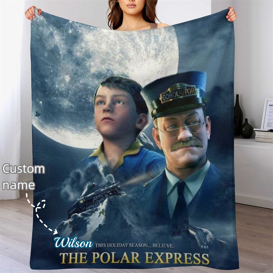 Custom the Polar Express Blanket Personalized Photo Blanket Etsy