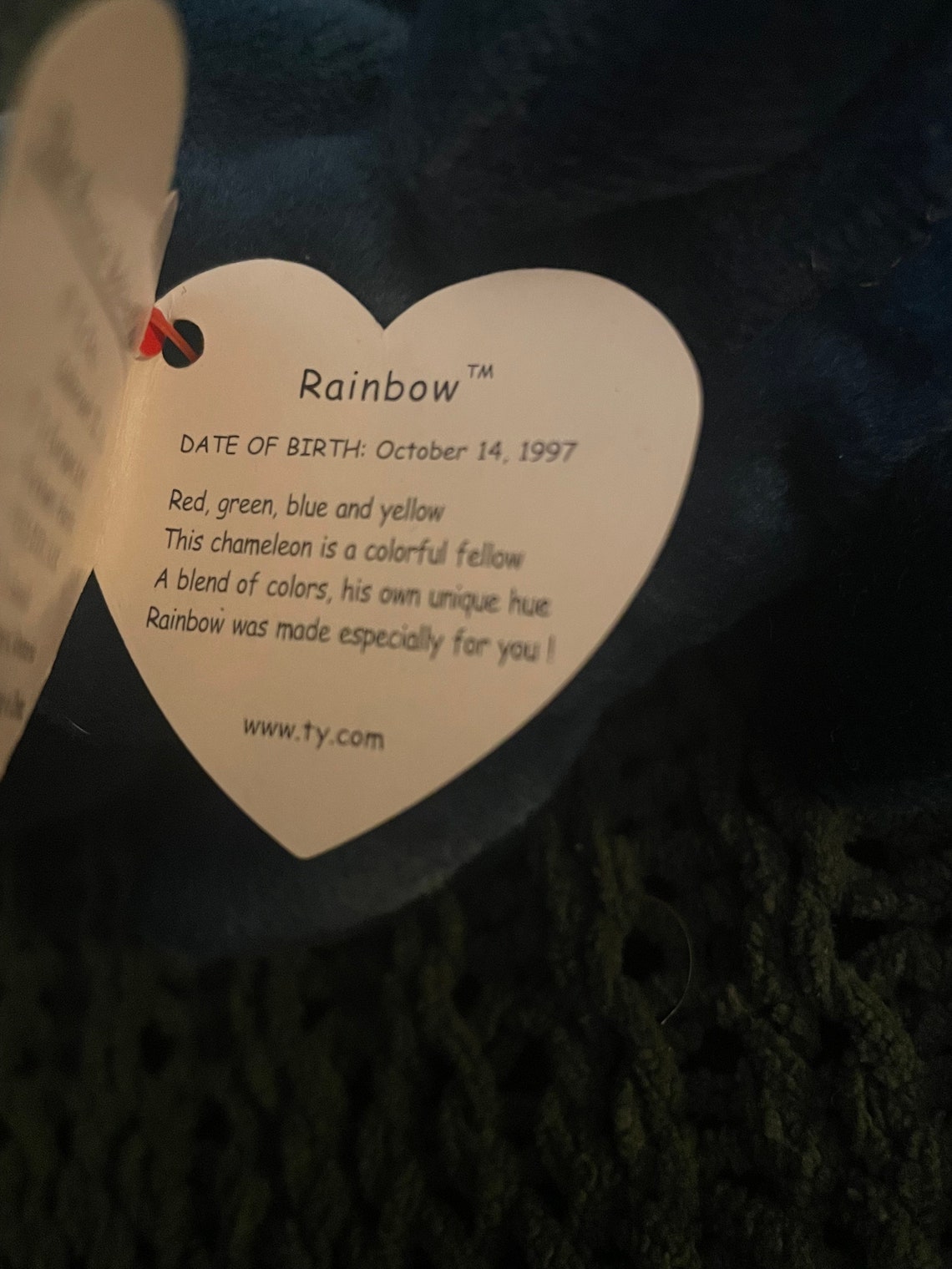 RARE Rainbow Beanie Baby With All Tag Errors Etsy