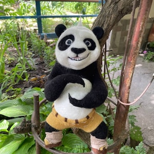Panda de fieltro con aguja de Kung Fu Panda: ¡El regalo perfecto para cualquier fan!