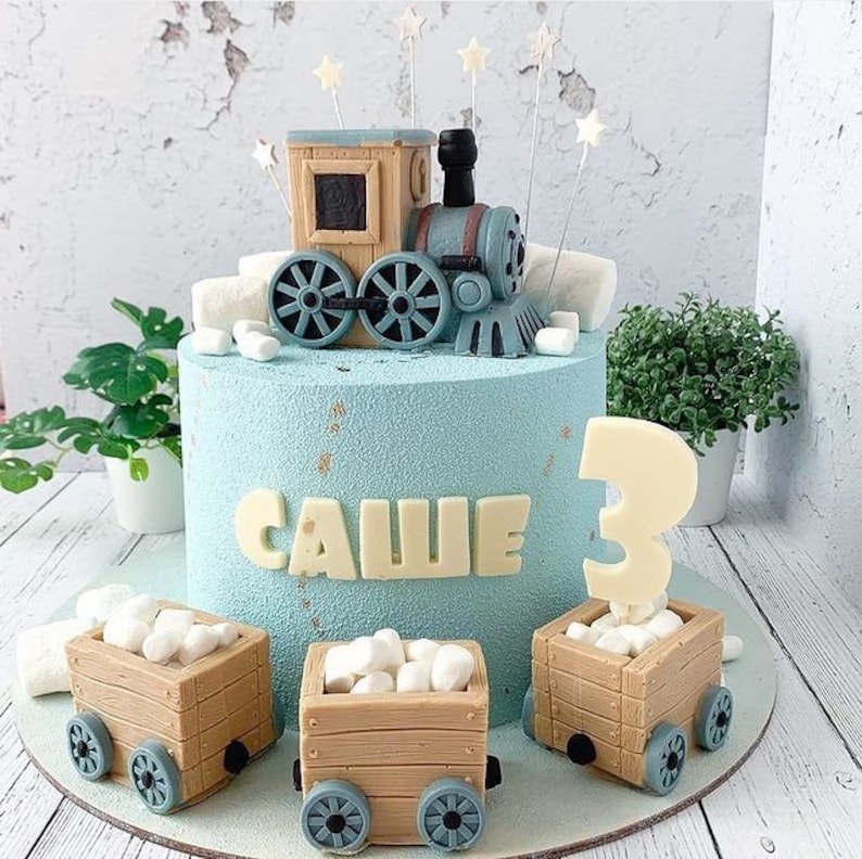 MOLD Set Train With Wagon Silicone Mold 3D Etsy