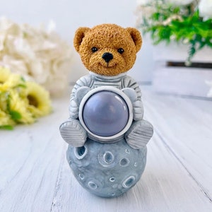 SCHIMMEL Teddybeer astronaut - Cake topper - Siliconen Mal 3D - Bruiloft Verjaardag - Fondant Cake Decorating Candy Chocolade Mallen